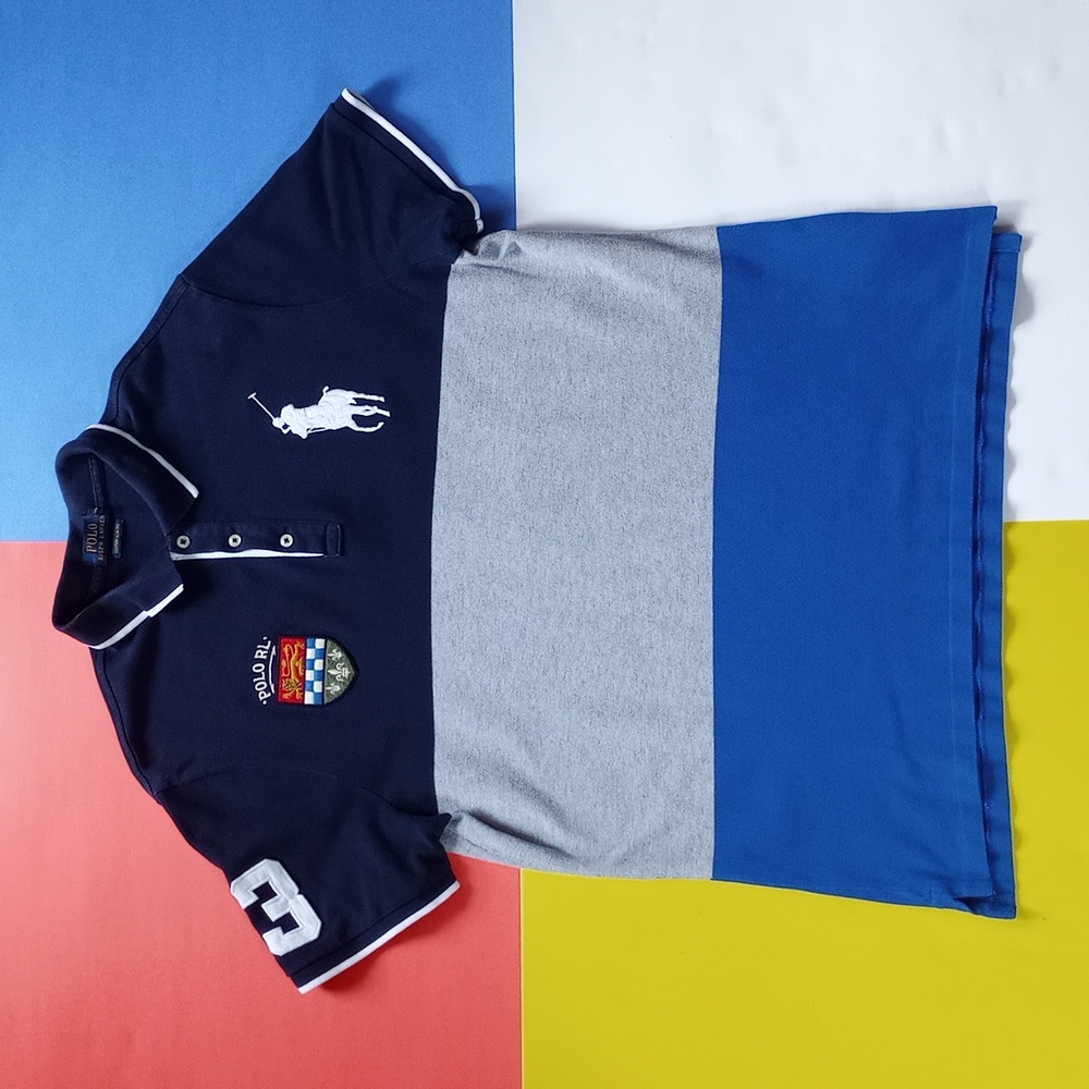 Polo Ralph Lauren Custom Slim Fit Polo Shirt Unisex Patch Big Polo Man